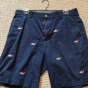 Size 34 waist vineyard vine shorts with USA whales